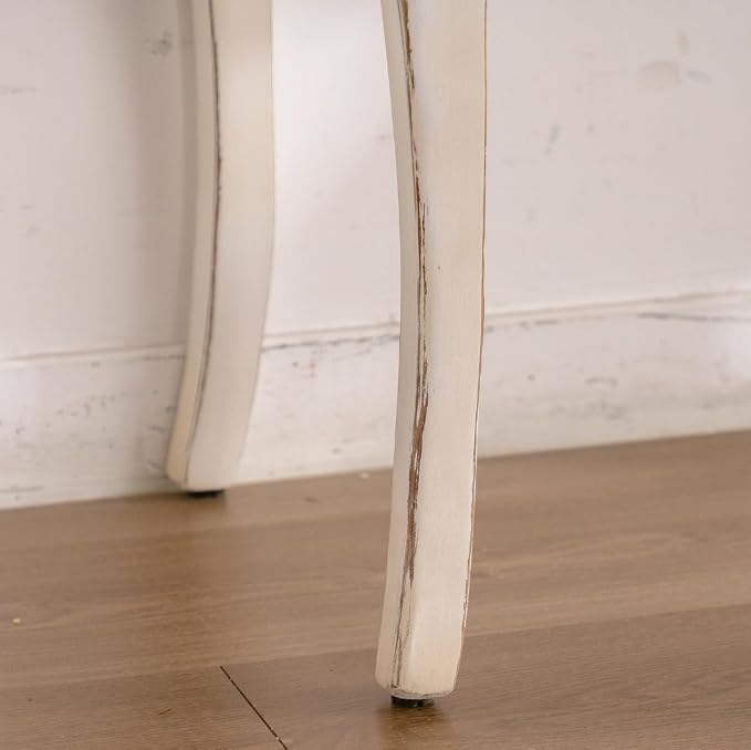 43.31” Vintage Antique Console Table, Weathered Wash Vintage French Country - Image 7