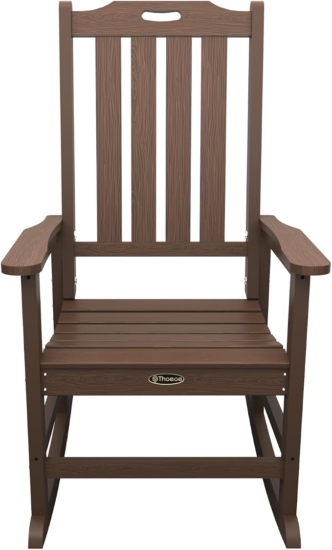 THOEOE Oversized Rocking Chair Set of 4, Outdoor Rocking Chair - Image 8