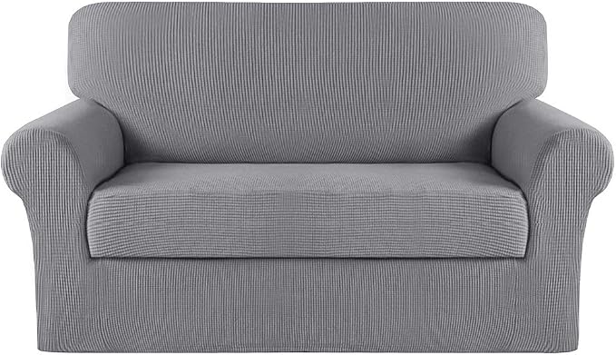 Turquoize Stretch Sofa Slipcover 2 Pieces Sofa Cover Couch Cover by Turquoize
