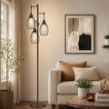 Nintiue Dimmable Floor Lamp, 3x800LM LED Bulbs Included, Farmhouse Industrial by Nintiue