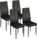 FDW | Dining Chairs Set of 4 | Black | Kitchen Chairs 4 Upholstered Chairs and by FDW