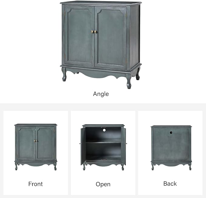 HULALA HOME Antique Accent Cabinet - Image 8