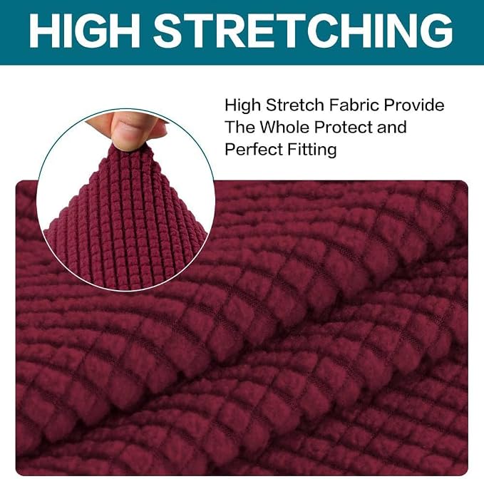 Turquoize Stretch Sofa Slipcover 2 Pieces Sofa Cover Couch Cover - Image 5