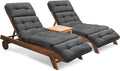 Chaise Lounge Cushions Outdoor Set of 2, 74.4 x 22 x 4.7 Inches Thickened by Tycdiose