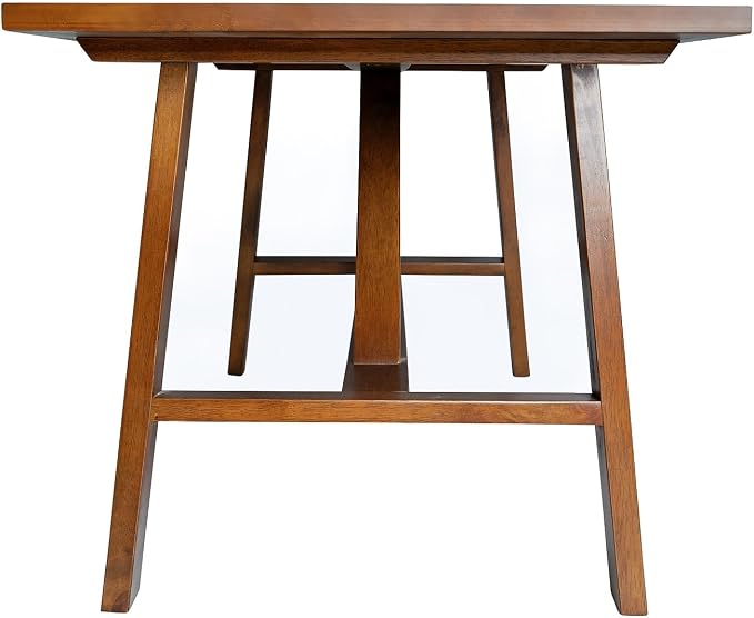 Flash Furniture Eli Farmhouse Trestle Coffee Table, Rustic Solid Wood Coffee - Image 5