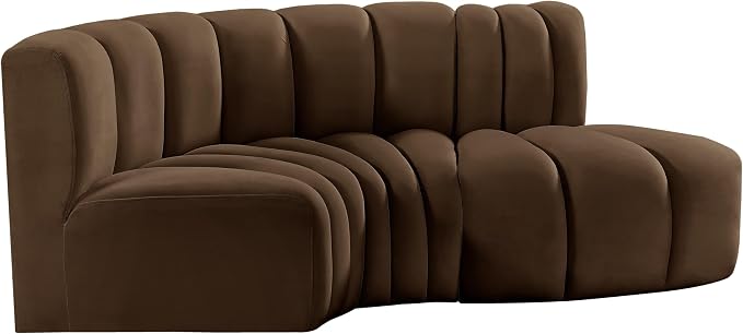 Meridian Furniture 103Brown-S3D Arc Collection Modern | Contemporary Modular - Image 6