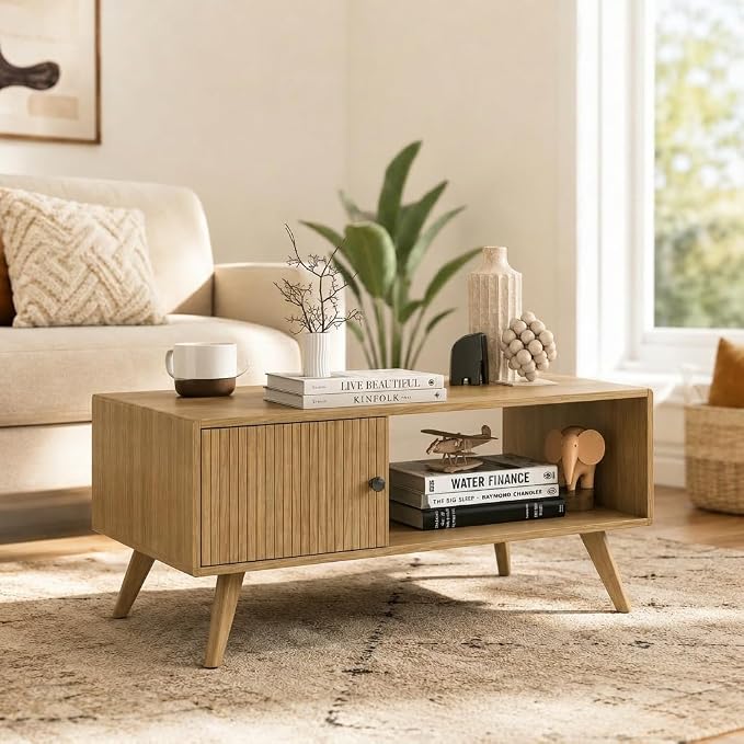 Manora Mid Century Modern Coffee Table - Image 8
