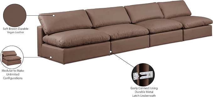 Meridian Furniture 188Brown-S156 Comfy Collection Modern | Contemporary - Image 10