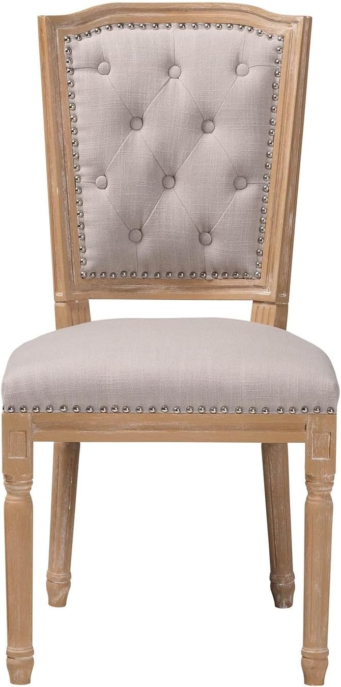 Baxton Studio Estelle Shabby Chic Rustic French Country Cottage Weathered Oak - Image 8