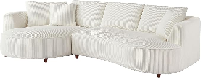 122.04'' Curved Sectional Sofa Couch - Image 8