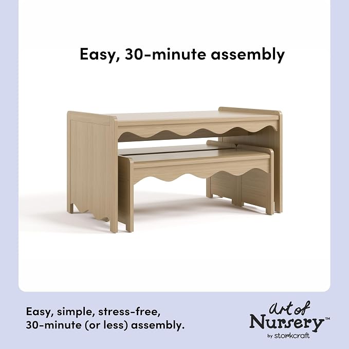 Storkcraft Casablanca Montessori Indoor Kids Table & Bench Set – Premium Kids - Image 5