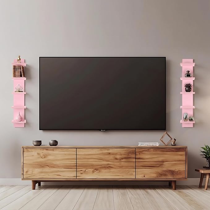 Homaterial 5 Tier Wall Shelf Unit, Decorative Wall Mount Vertical Shelving - Image 8