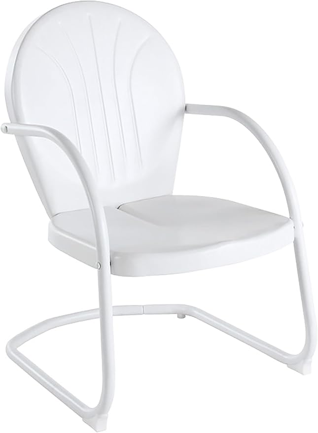 Crosley Furniture Griffith Outdoor Chair, Retro Metal Patio Chairs by CrosleyFurniture