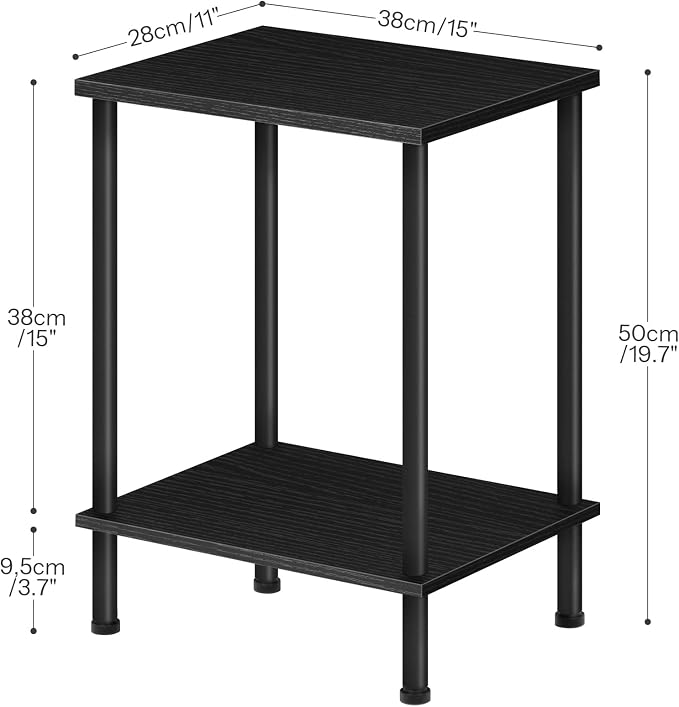 HOOBRO End Table Set of 2, Small Side Table, Nightstand - Image 3