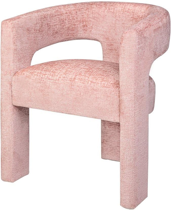 Jofran Gwen Jacquard Upholstered Accent Chair, Modern Luxury Plush Sculptural - Image 4