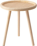 Small Rattan Side Table, Round Side Table by HuiDao