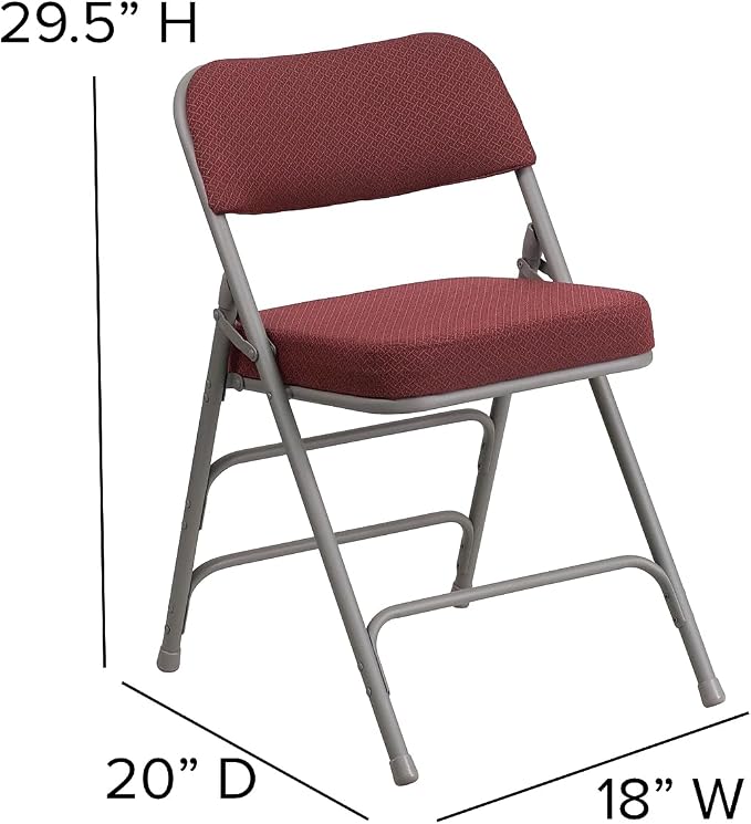 Flash Furniture HERCULES Series Premium Curved Triple Braced & Double Hinged - Image 3