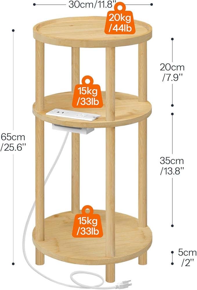 HOOBRO Small Round Side Table - Image 3