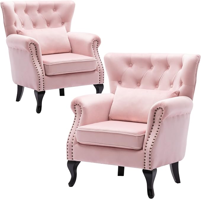 Set of 2 Mid Century Modern Accent Chair by DMFurniture