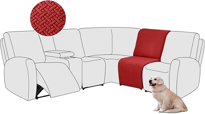 ALIECOM 100% Waterproof Recliner Sectional Couch Covers L Shape Stretch Corner by ALIECOM