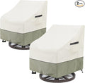 Outdoor Swivel Lounge Chair Cover 2 Pack, 100% Waterproof Heavy Duty Outdoor by LSongSKY