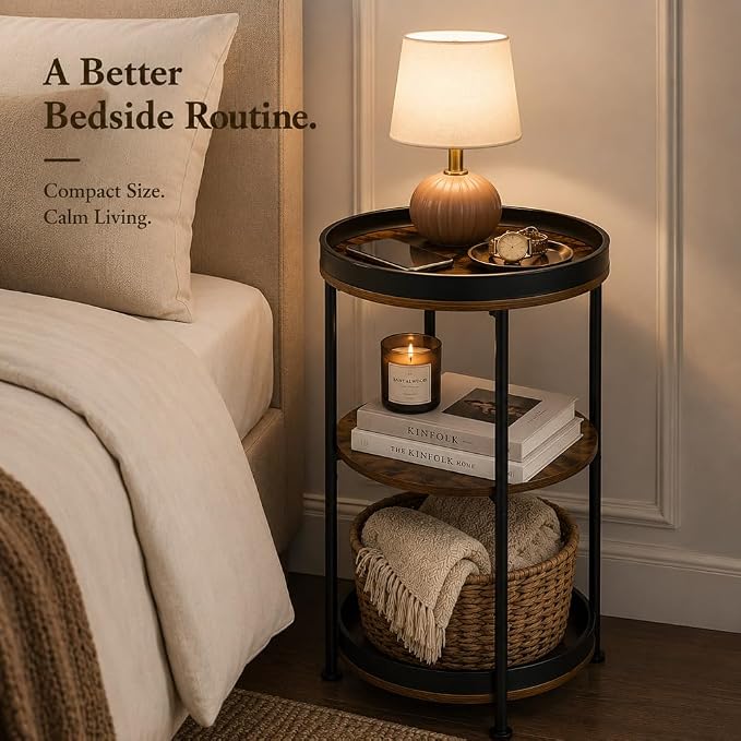 Dulcii Side Table, Round End Table - Image 5