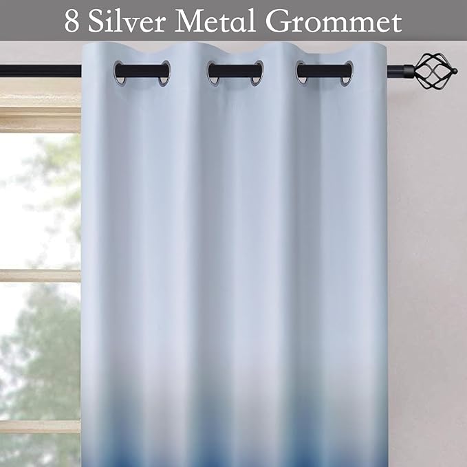 SimpleHome Ombre Room Darkening Curtains - Image 2