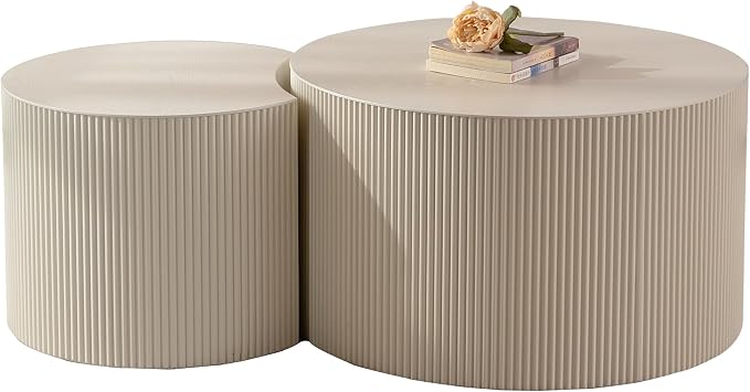 33.68'' Round Modern Coffee Table Set of 2 - Image 6