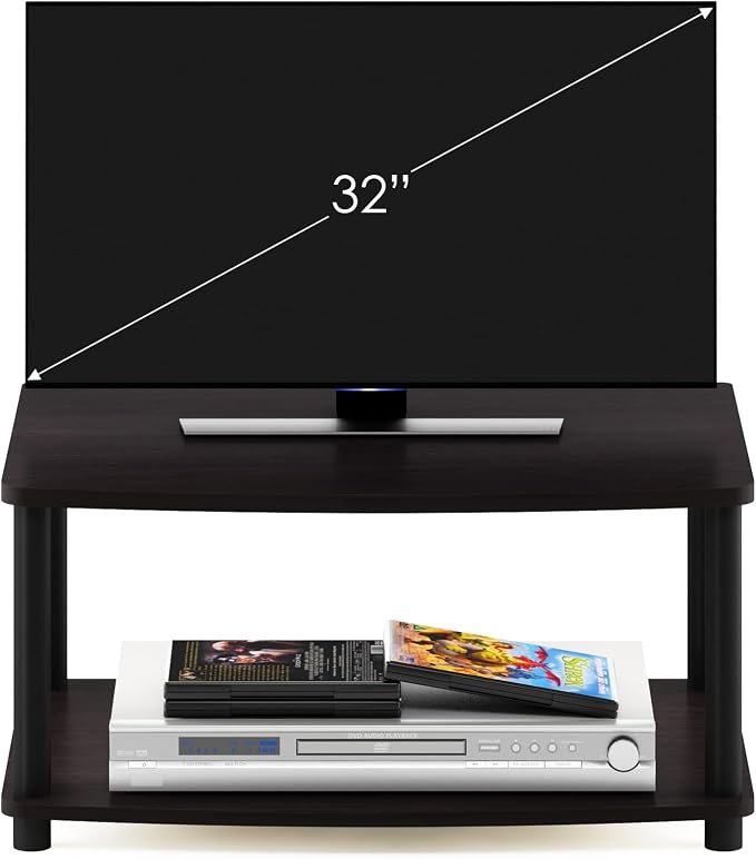 Furinno TURN-N-TUBE TV Riser Stand, 2-Tier Small Elevated No Tools TV Stand - Image 7