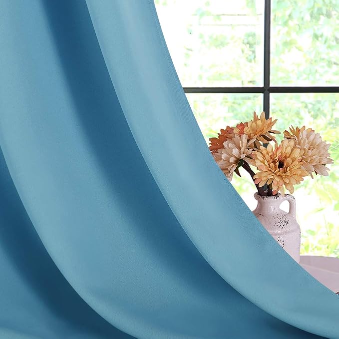 NICETOWN Bedroom Curtains Blackout Drapery Panels, 2 Panels, 70 x 72 inches - Image 6