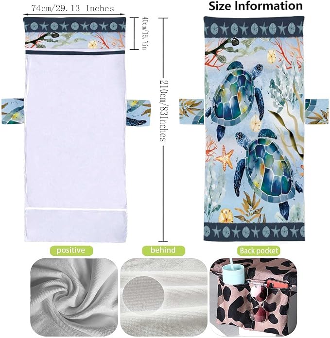 Irisbell Lounge Chair Towel Cover - Image 6