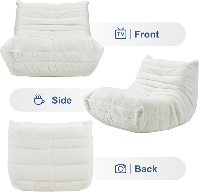 Bean Bag Chairs for Adults Giant Bean Bag Chair Memory Foam BeanBag Chair Bean - Image 8