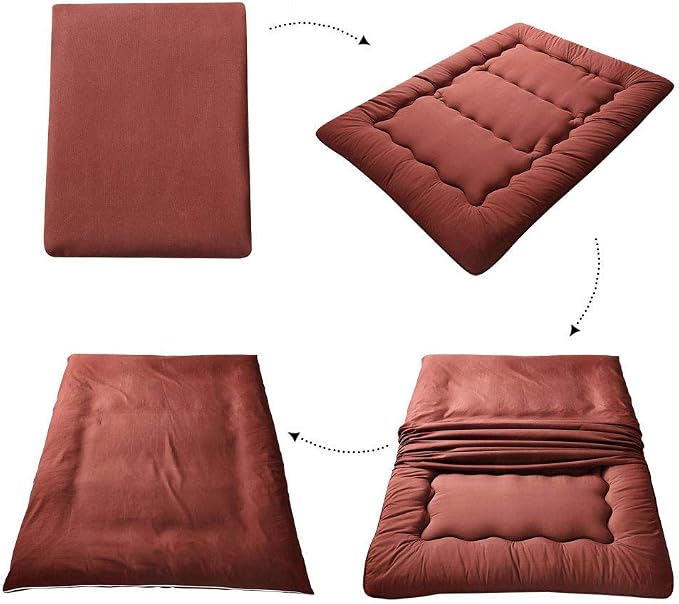 MAXYOYO Japanese Floor Mattress Futon Mattress, Thicken Tatami Mat Sleeping Pad - Image 3