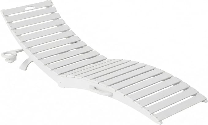 Folding HDPE Outdoor Chaise Lounge by YourPerfectOutdoorEscape