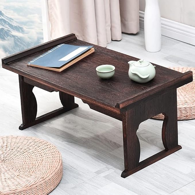 Vintage Japanese Wooden Foldable Low Table - Image 2