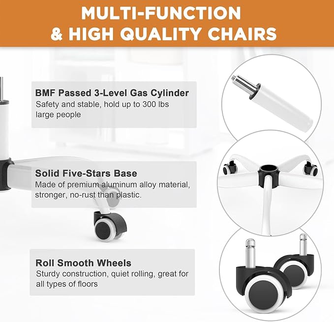 Mimoglad Office Chair, High Back Ergonomic Desk Chair - Image 8