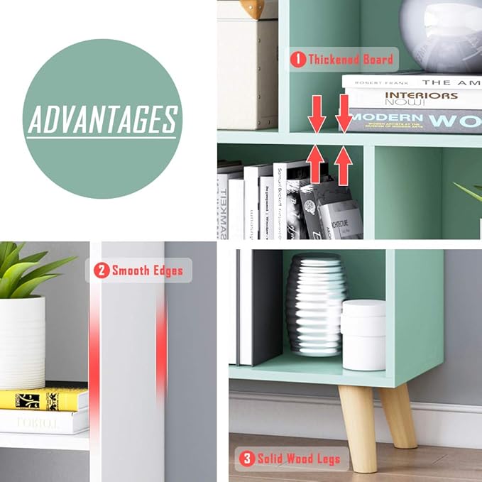 IOTXY Wooden Open Shelf Bookcase - Image 5