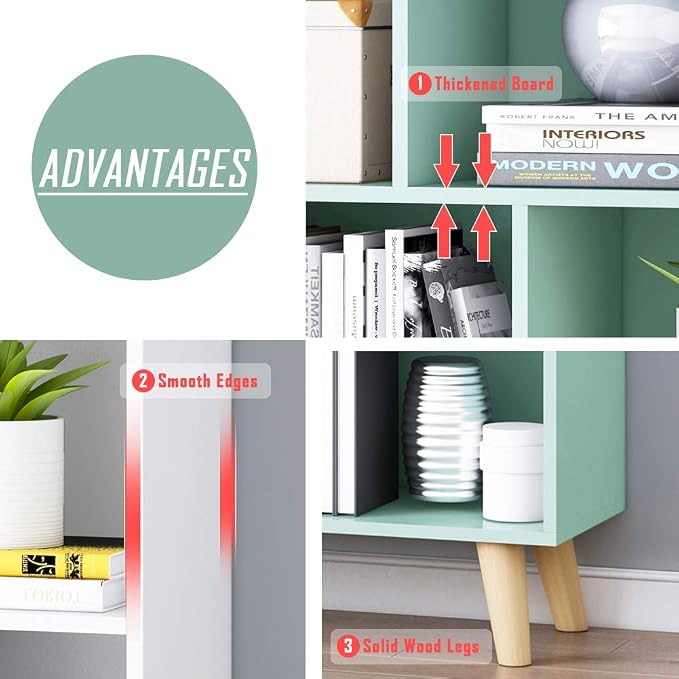 IOTXY Wooden Open Shelf Bookcase - Image 5
