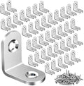40PCS L Bracket Corner Brace, Stainless Steel L Brackets by Vicuna+R