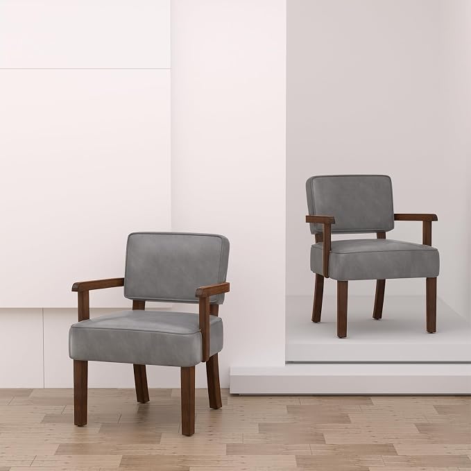 FAGAGA PU Leather Accent Chair, Oversized Living Room Chairs - Image 4