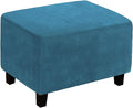 Ottoman Cover, Stretch Rectangle Velvet Ottoman Slipcovers of Foot Stool by LiveGo