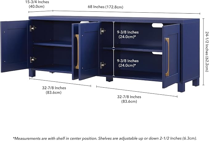 Henn&Hart TV Stand for TVs up to 75" - Image 7