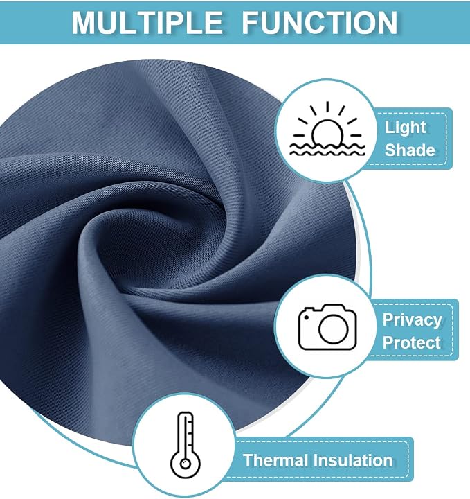 RYB HOME RV Curtains for Camper Windows, Mini Small Thermal Insulated Sunlight - Image 6