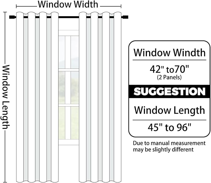 Yakamok Greyish White and Royal Blue Ombre Curtains, Light Blocking Curtains - Image 8