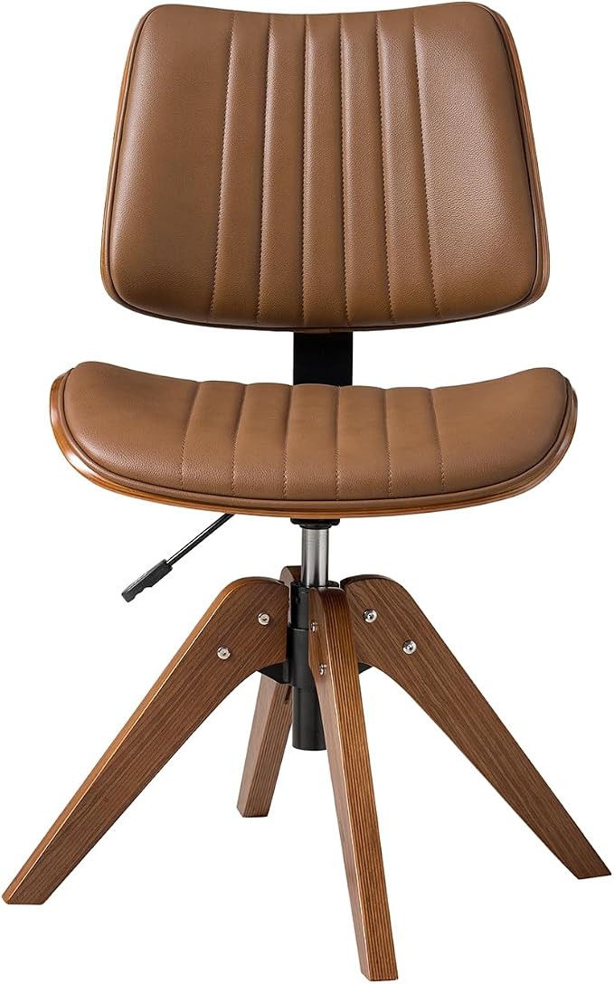 HULALA HOME Faux Leather Home Office Chair - Image 8