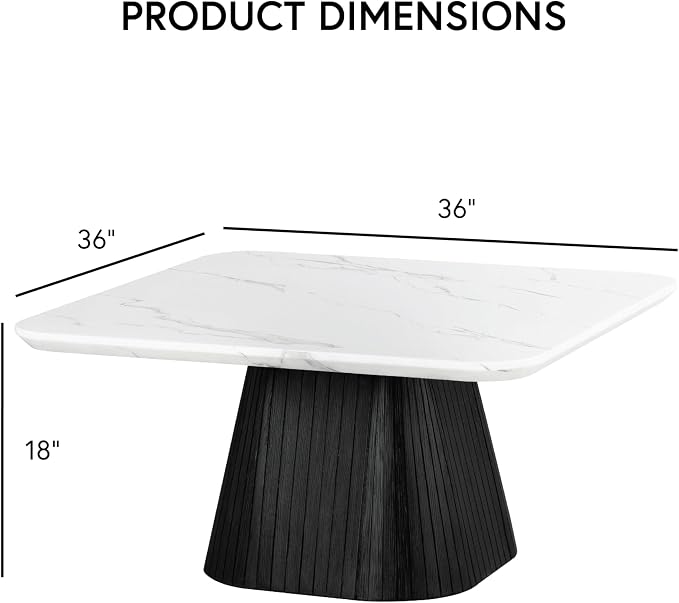 Furniture of America Coraly Modern 36-inch Square Coffee Table - Image 2