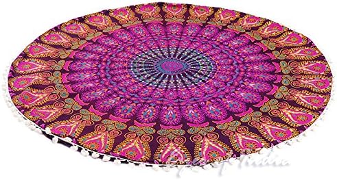Mandala Floor Pillow Cover Meditation Cushion Seating Throw Hippie Round - Image 5
