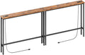 ELYKEN 2 Pack 5.9" Narrow Console Sofa Table by ELYKEN