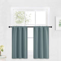 RYB HOME Blackout Cafe Curtains 30 inch Length, Short Light UV Heat Blocking by RYBHOME