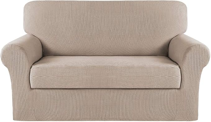 Turquoize Stretch Sofa Slipcover 2 Pieces Sofa Cover Couch Cover by Turquoize